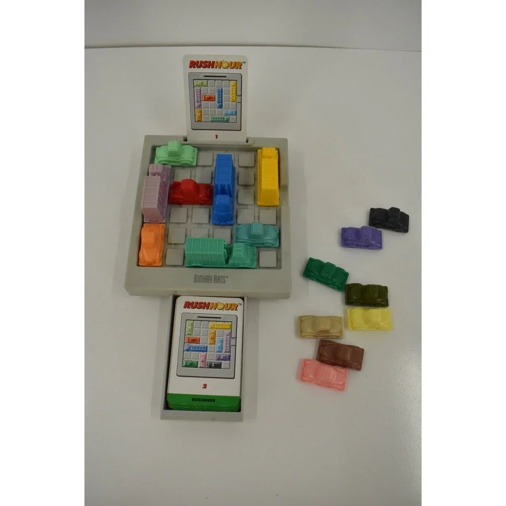 Vintage Binary Arts Rush Hour Traffic Jam Game 100% Complete 40 Cards 1996